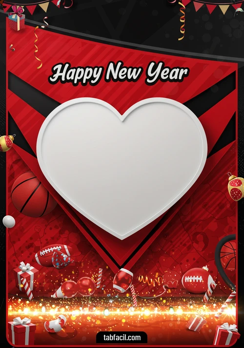 Imagen  Happy New Year Red Black Alexandra Imagen de Happy New Year Red Black Alexandra