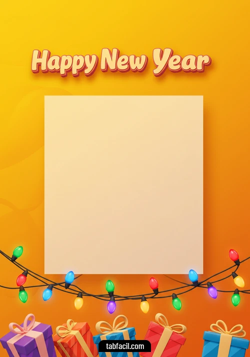 Imagen  Happy New Year Yellow Alexandra Imagen de Happy New Year Yellow Alexandra