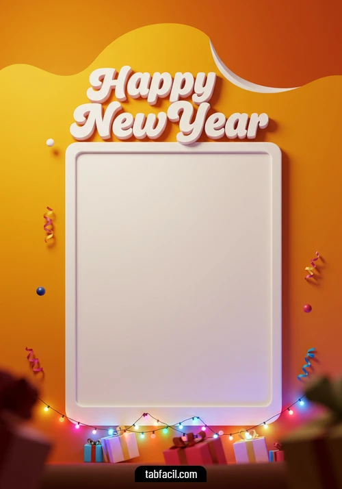 Imagen  Happy New Year Yellow Alexandra Imagen de Happy New Year Yellow Alexandra